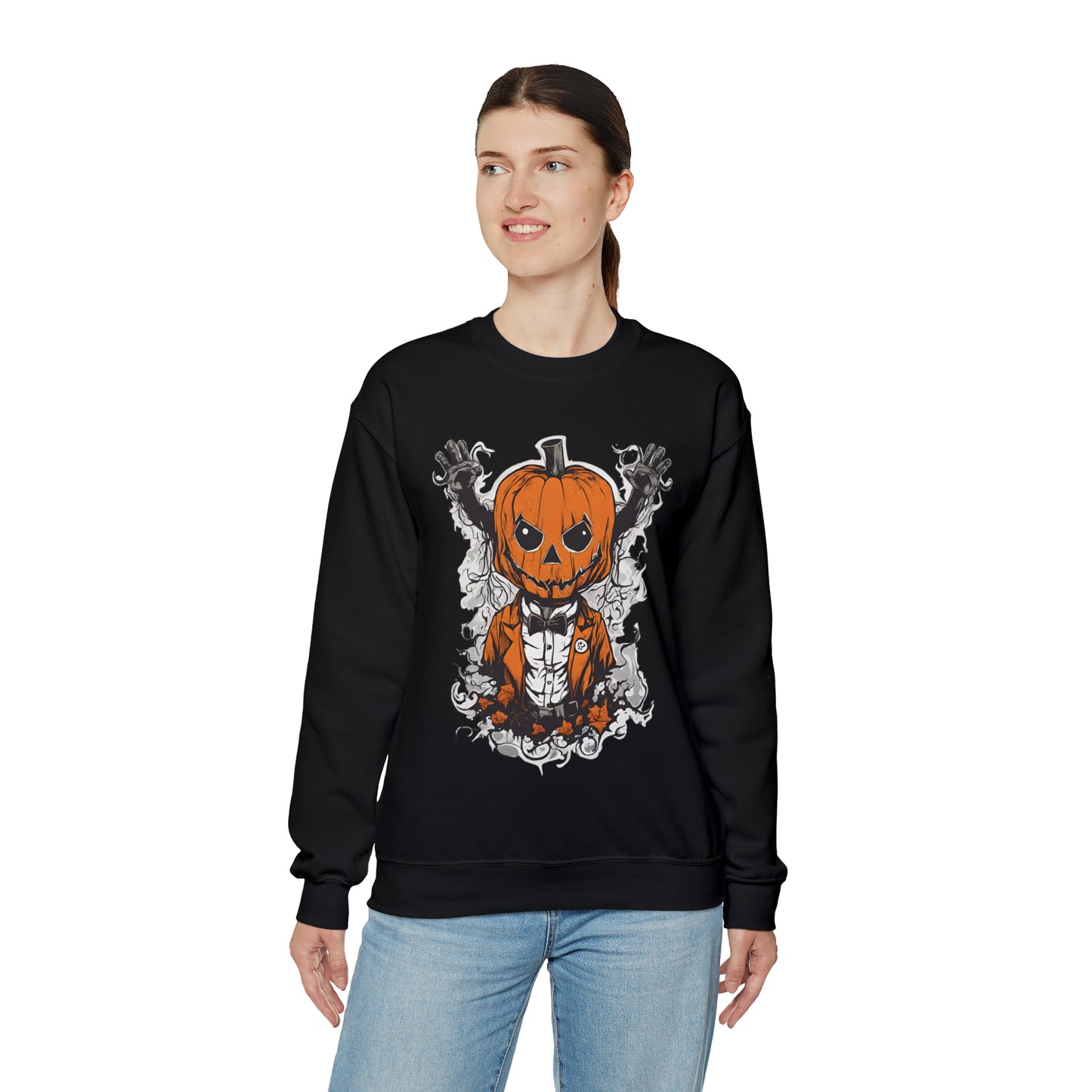 CREEPY PUMPKIN HALLOWEEN SWEATSHIRT GIFT