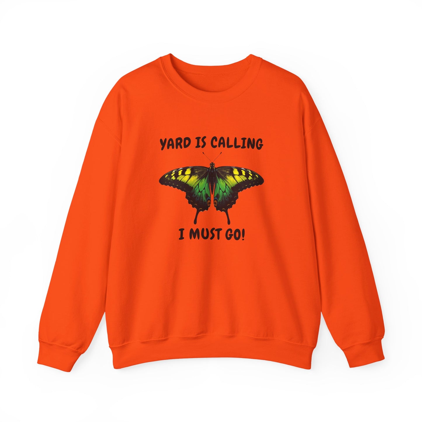 Jamaican Monarch Butterfly Yard Is Calling Garden  Crewneck