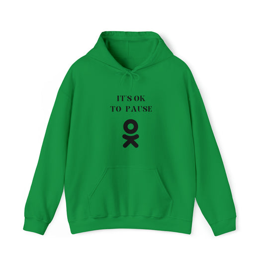 It's ok to pause hooded sweatshirt gift  inspirational words  hoodie gift to encourage. sweatshirt gifts for friends