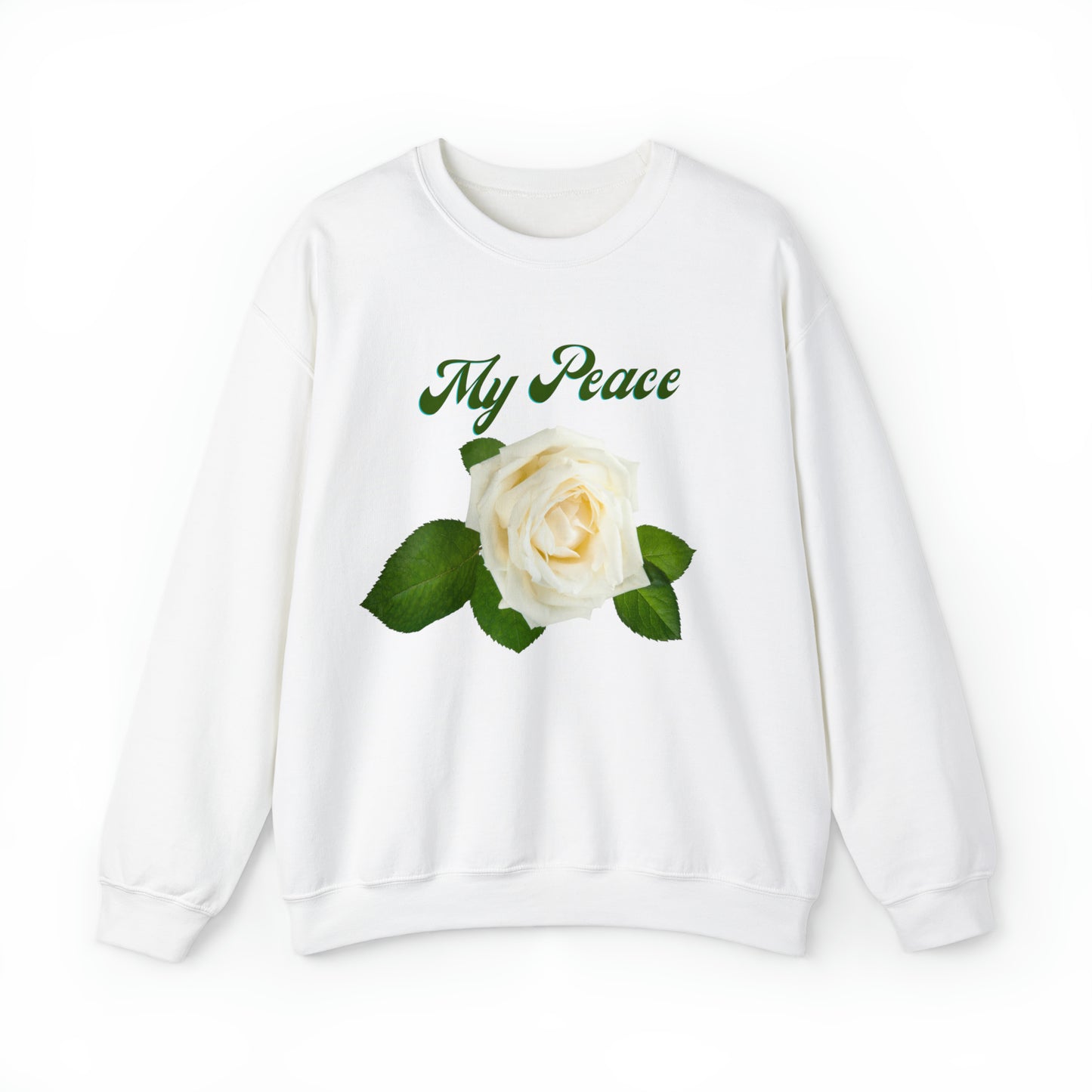 White Rose Design Statement Sweatshirt Gift