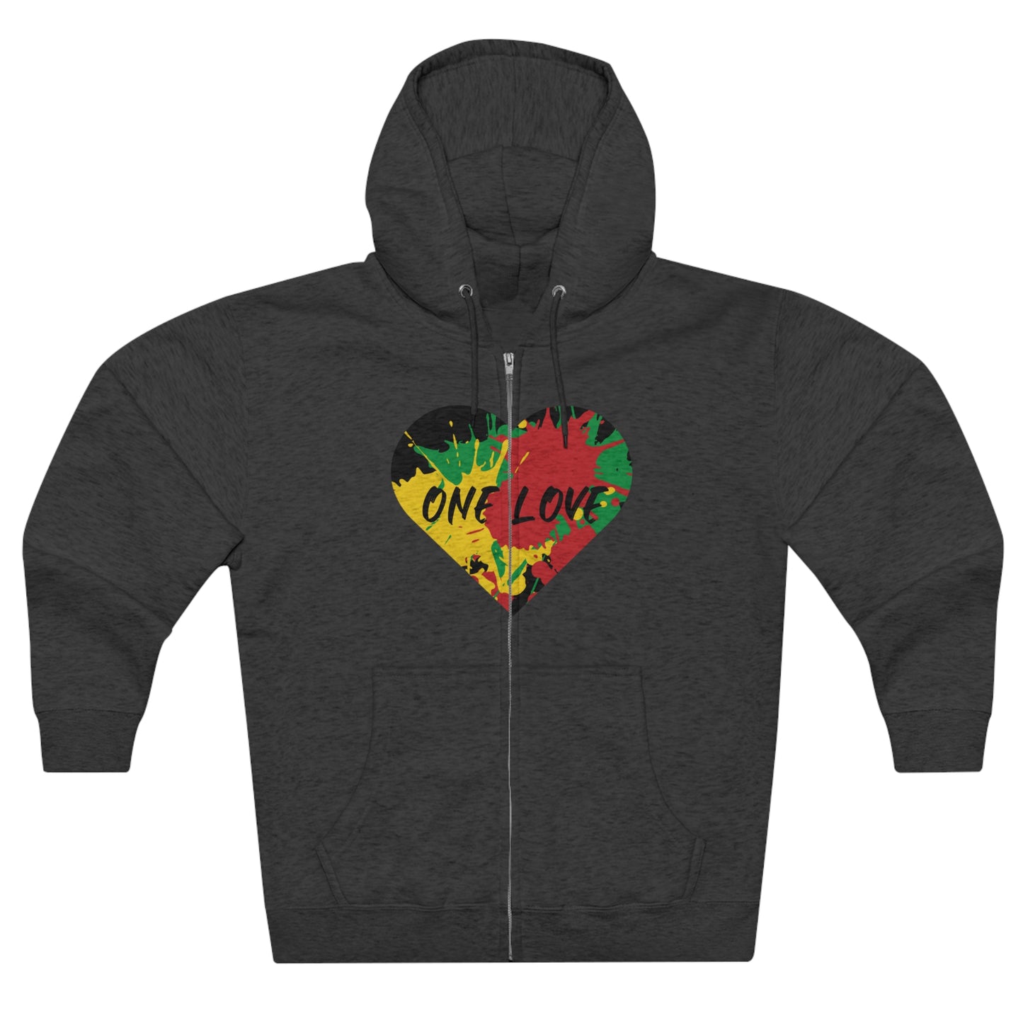 ONE LOVE ZIP FRONT HOODIE GIFT