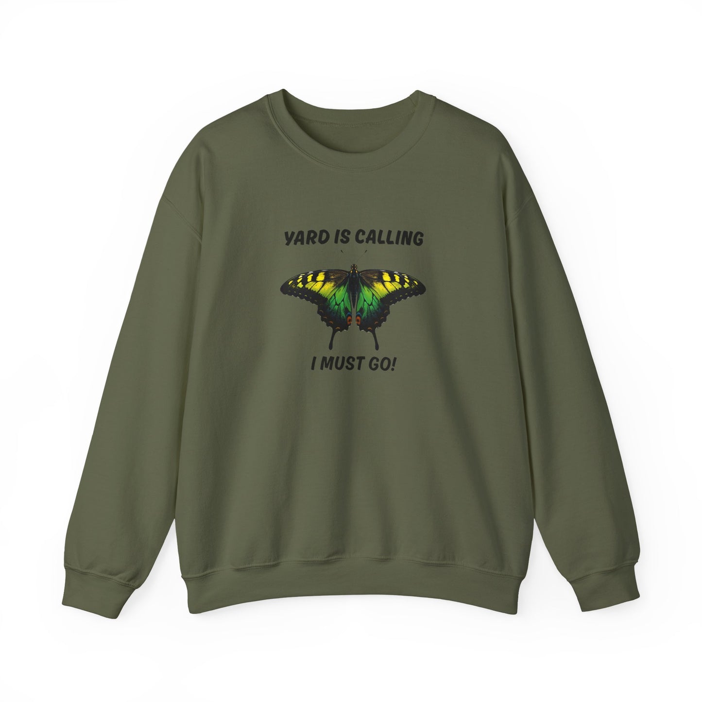 Yard Is Calling Jamaican Monarch Butterfly  Crewneck