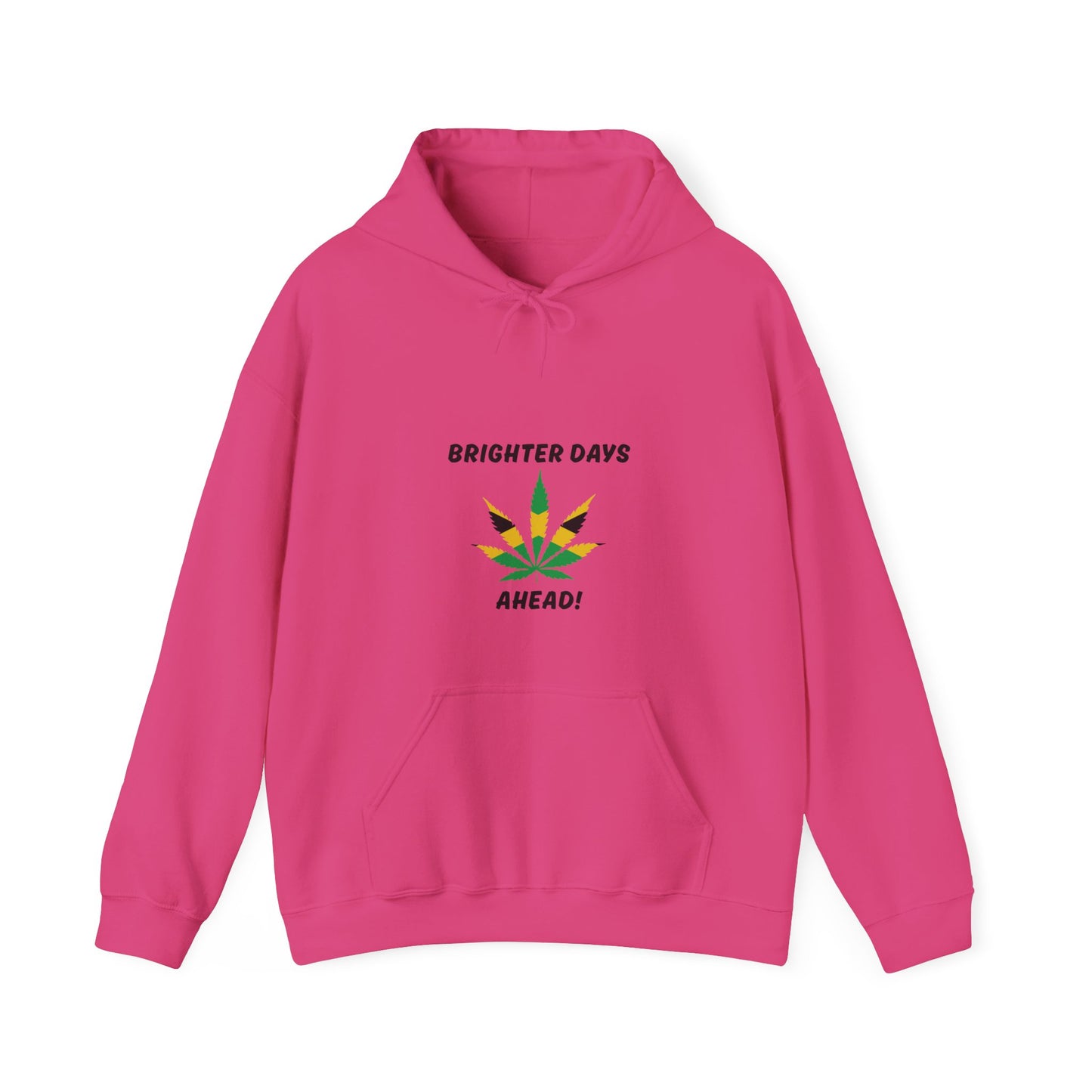 "Brighter Days Ahead!" Jamaica Leaf Graphic Pullover