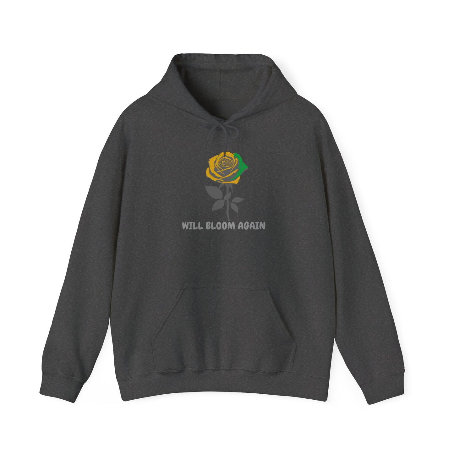 "Will Bloom Again" Inspirational Rose Flower  J A Sweatshirt