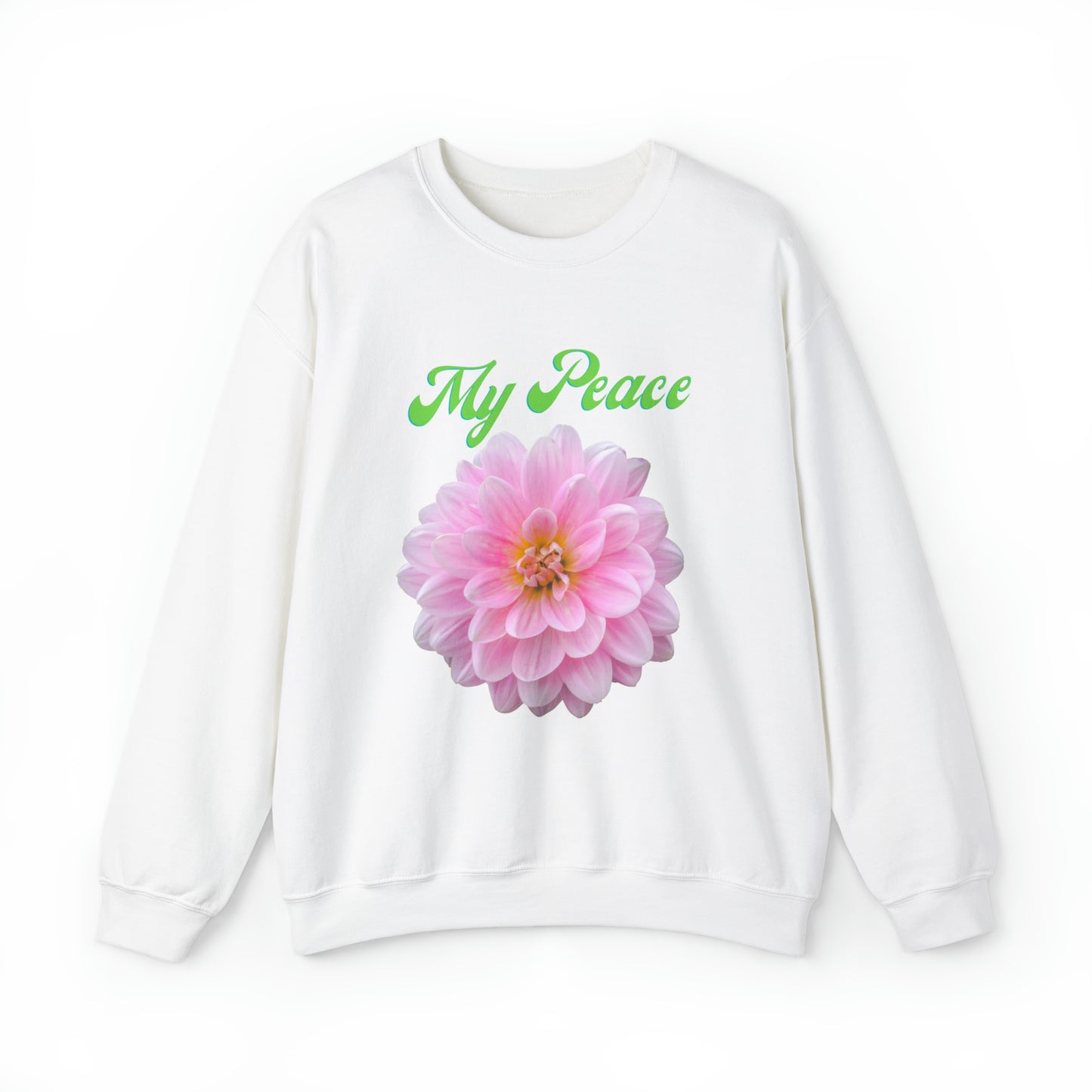 Pink Peony Design Crewneck Sweatshirt Gift