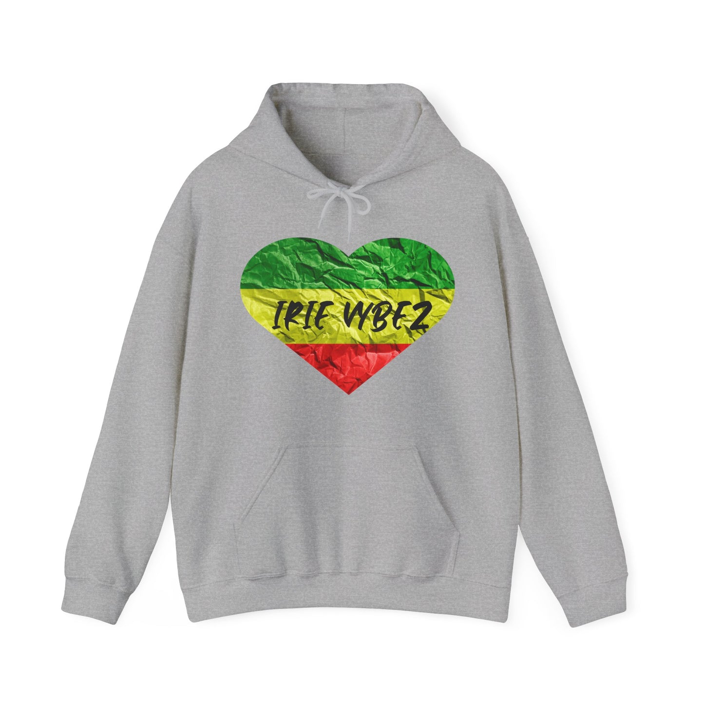 IRIE VYBEZ REGGAE THEME GRAPHIC HOODED SWEATSHIRT