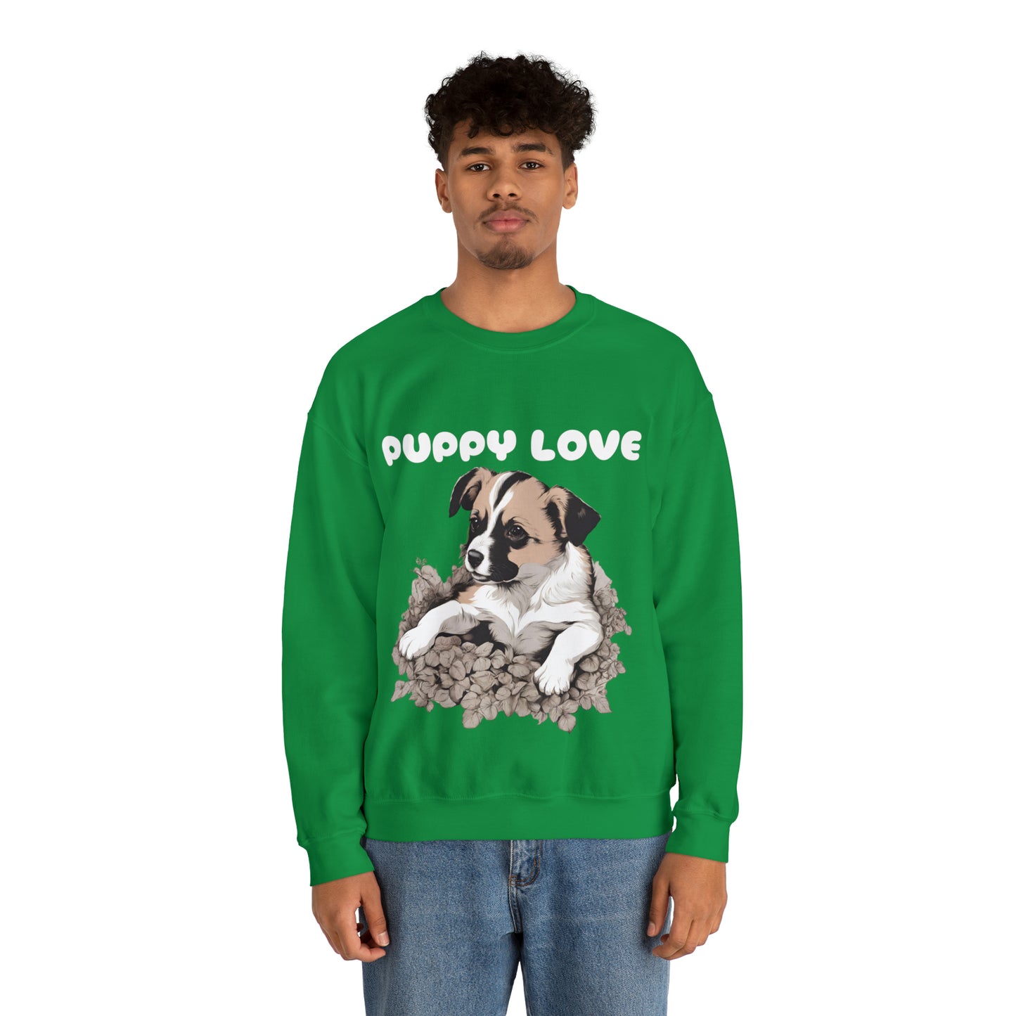 Puppy Love Puppy Pic Crewneck sweatshirt Gift