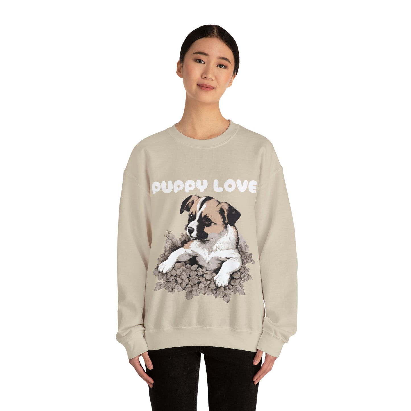 Puppy Love Puppy Pic Crewneck sweatshirt Gift