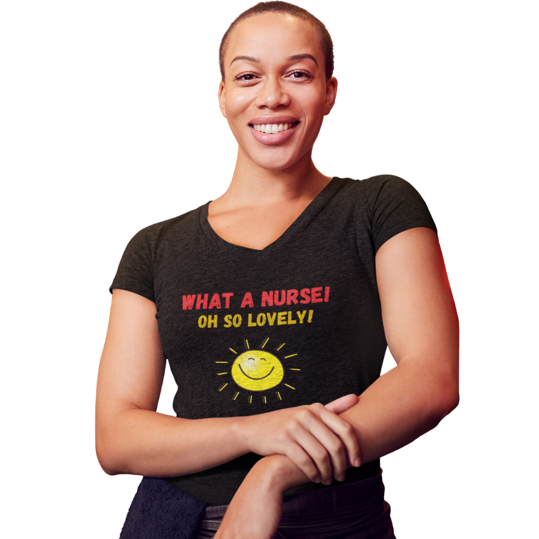 UNISEX V NECK T SHIRT  NURSE GIFT