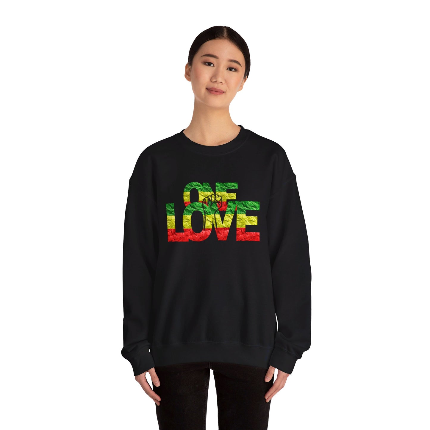 ONE LOVE POWER STATEMENT CREWNECK SWEATSHIRT GIFT