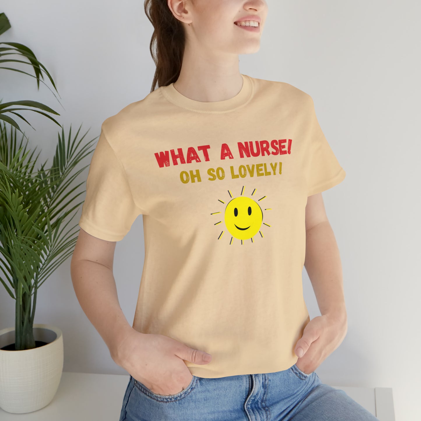 UNISEX CREWNECK NURSE THEME T SHIRT GIFT FOR NURSES