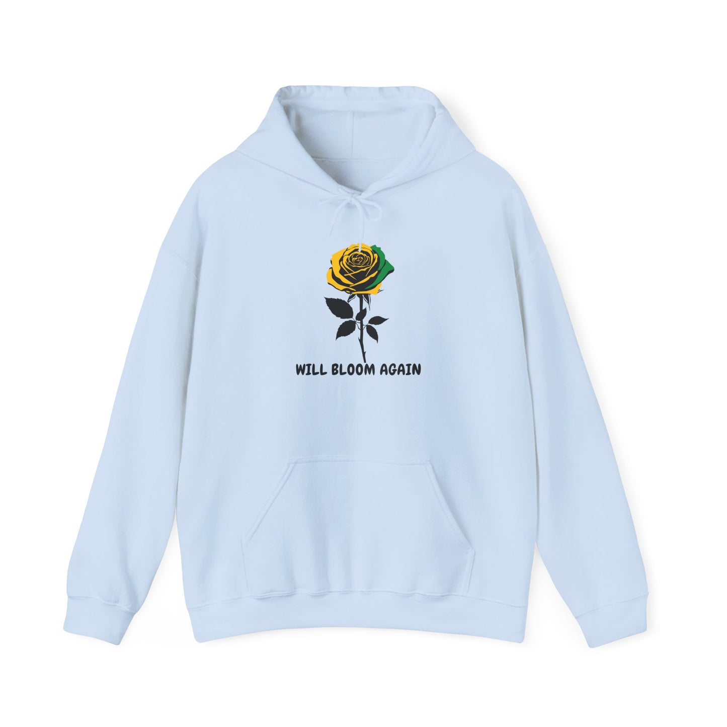 Will Bloom Again Hoodie Jamaican Rose Resilience Pullover