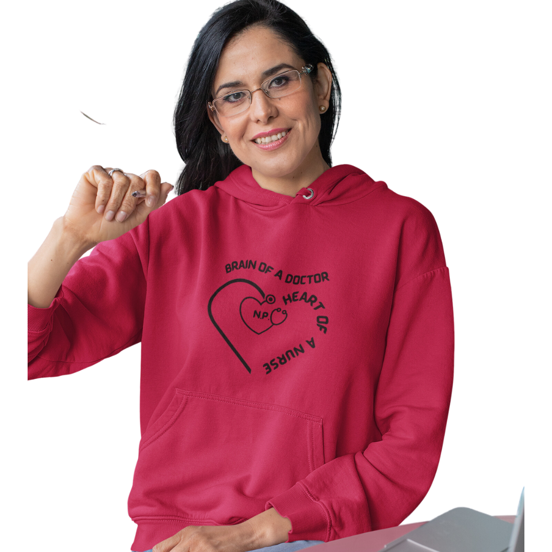 CUTE NURSE PRACTITIONER HOODED SWEATSHIRT GIFT