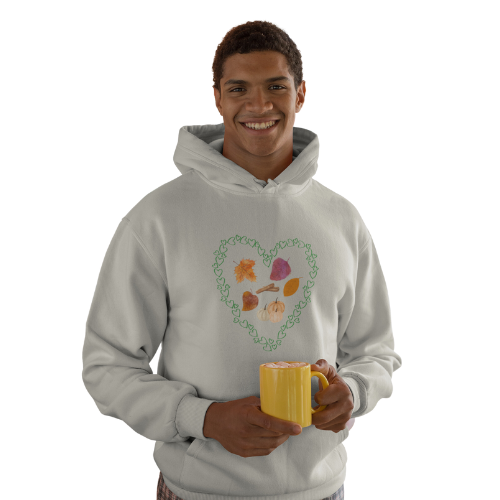 LOVE FALL HOODED SWEATSHIRT GIFT