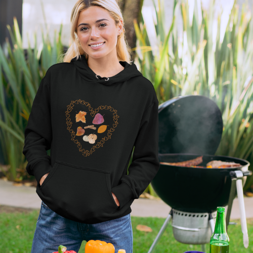 LOVE FALL THEME FALL HOODIE