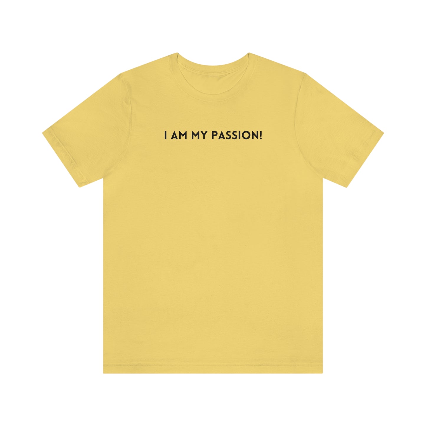 I am my passion tee shirt inspirational words t shirt, t shirt gift to uplift , self affirming words t shirt, t shirt for friends