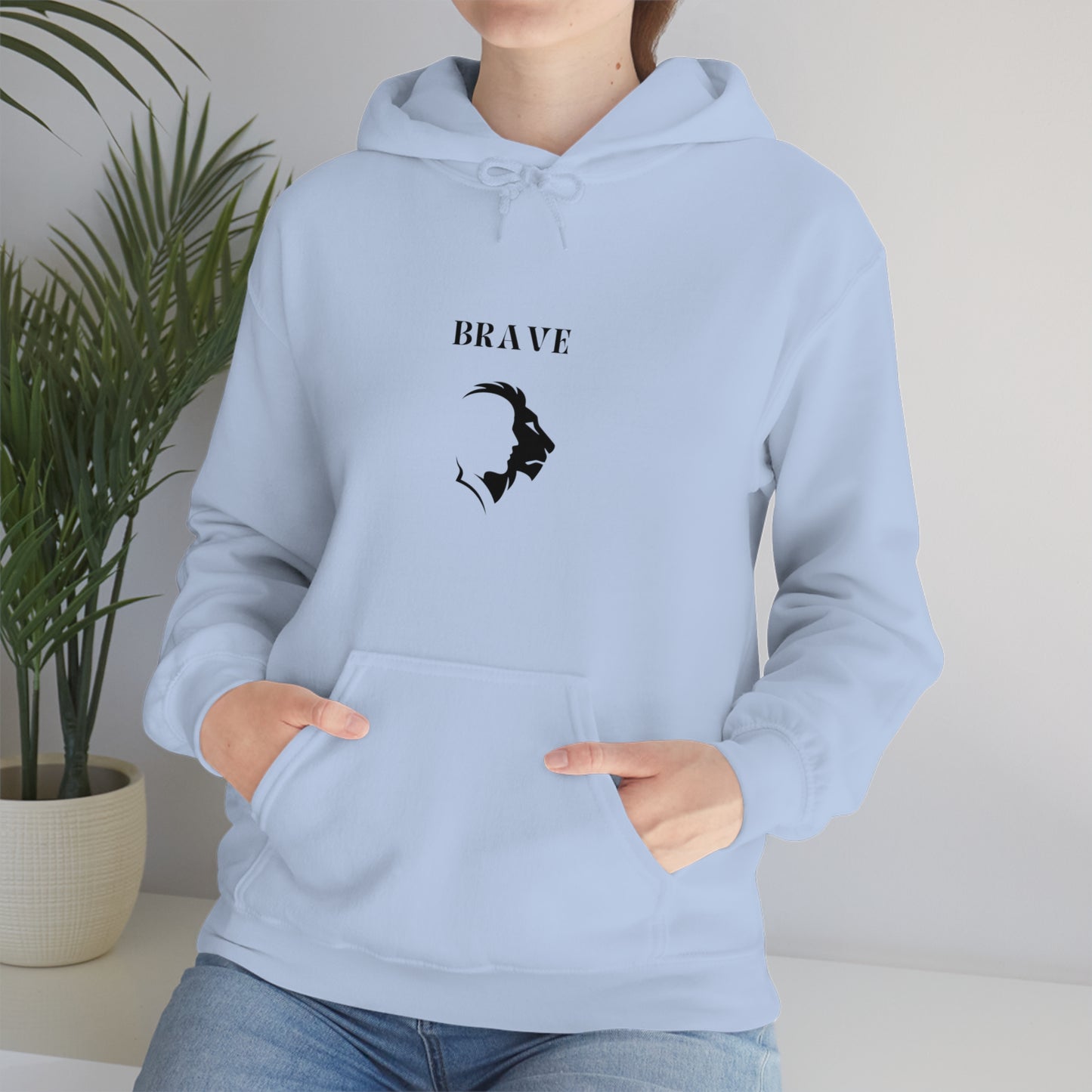 Brave  Hooded Sweatshirt gift, inspirational word hoodie gift, sweatshirt gift with encouraging words