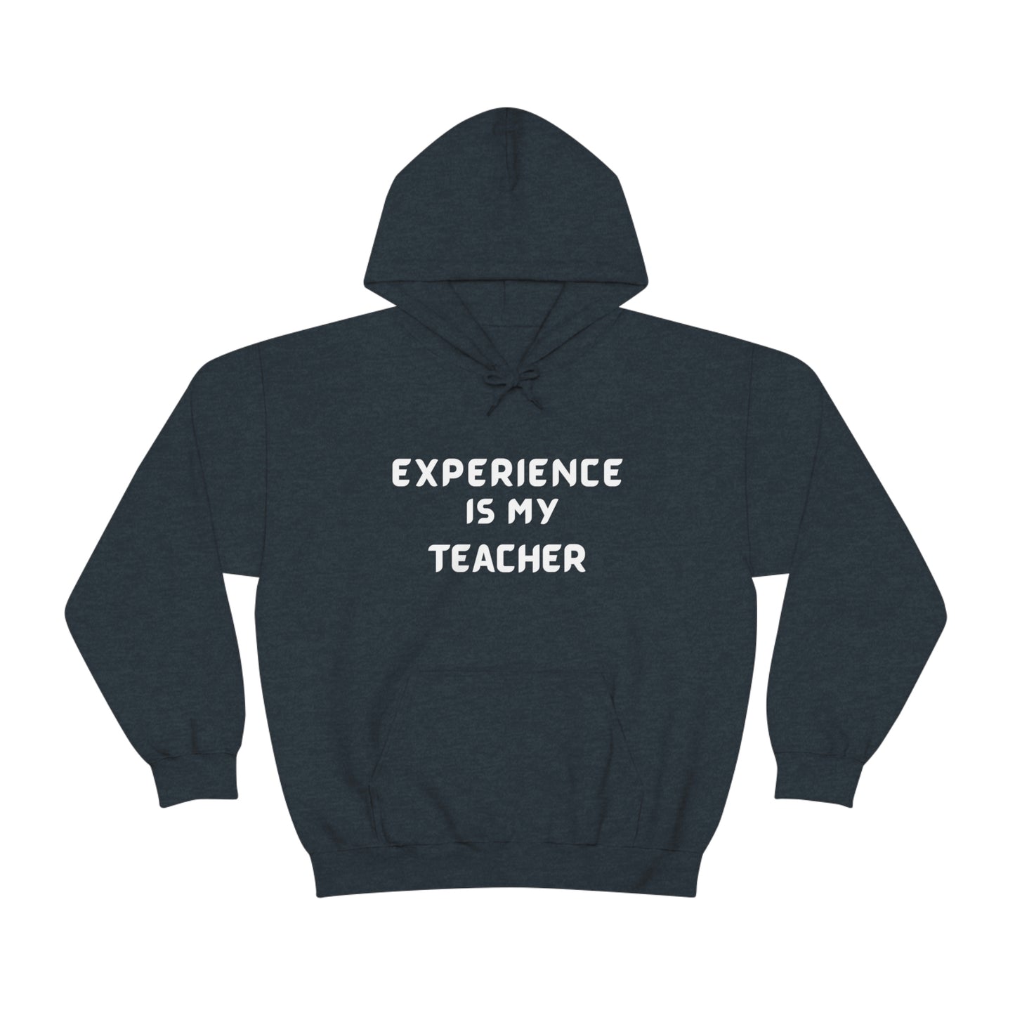 EXPERIENCE IS MY TEACHER UNISEX HOODIE GIFT FOR MATURE FRIEND GIFT HOODIE FOR SUCCESSFUL FRIEND INSPIRATIONAL QUOTES HOODIE GIFT