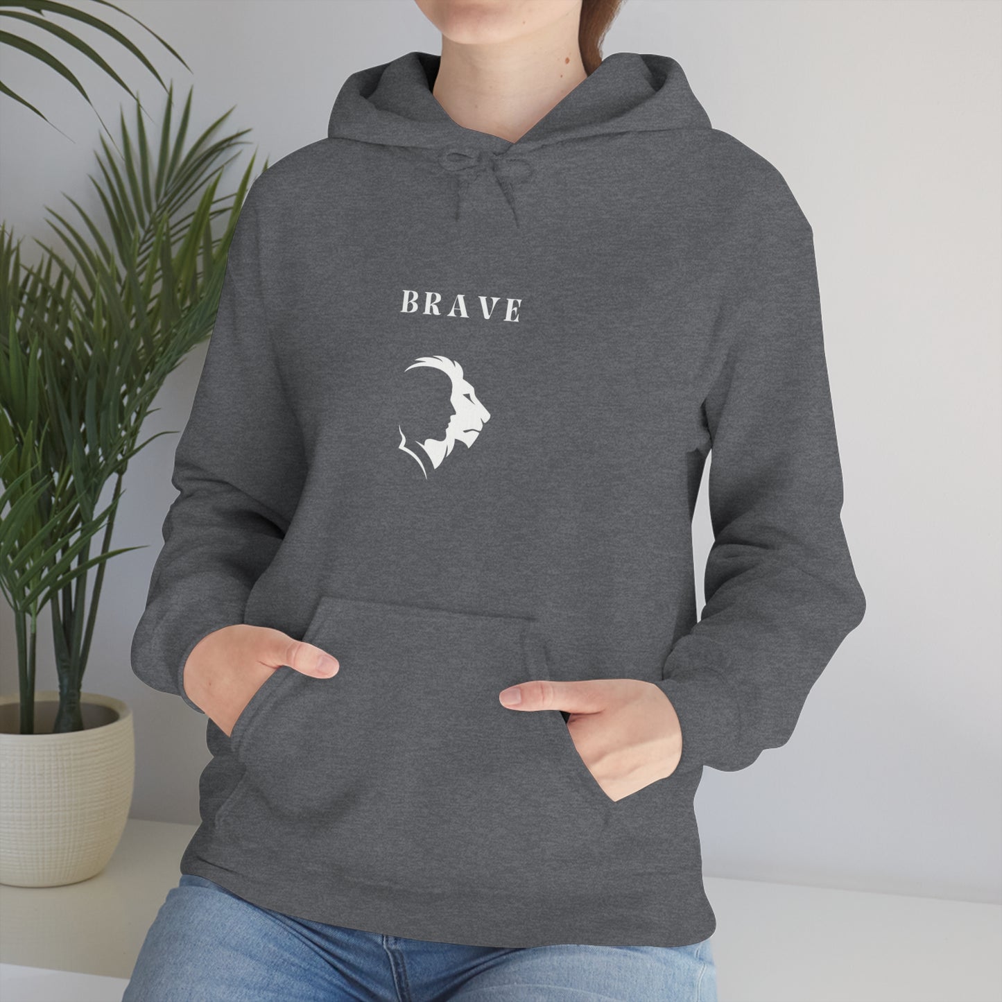 Brave  Hooded Sweatshirt gift, inspirational word hoodie gift, sweatshirt gift with encouraging words