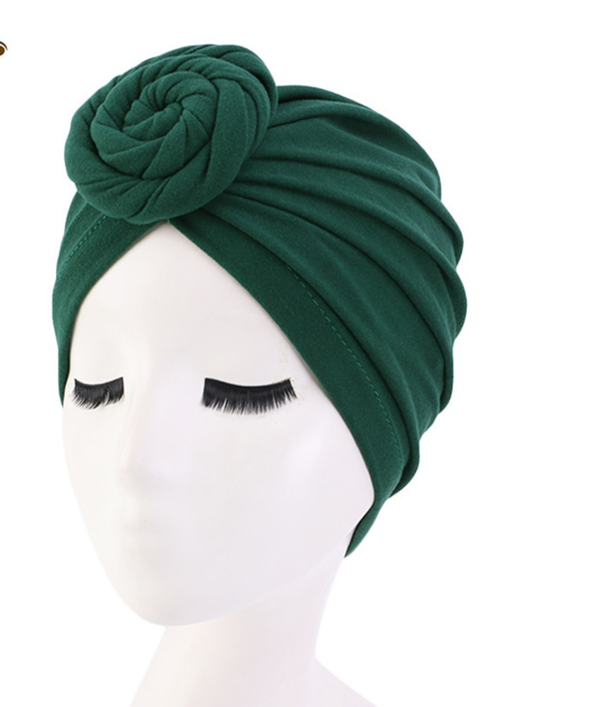 GREEN TURBAN SYLE HEAD WRAP