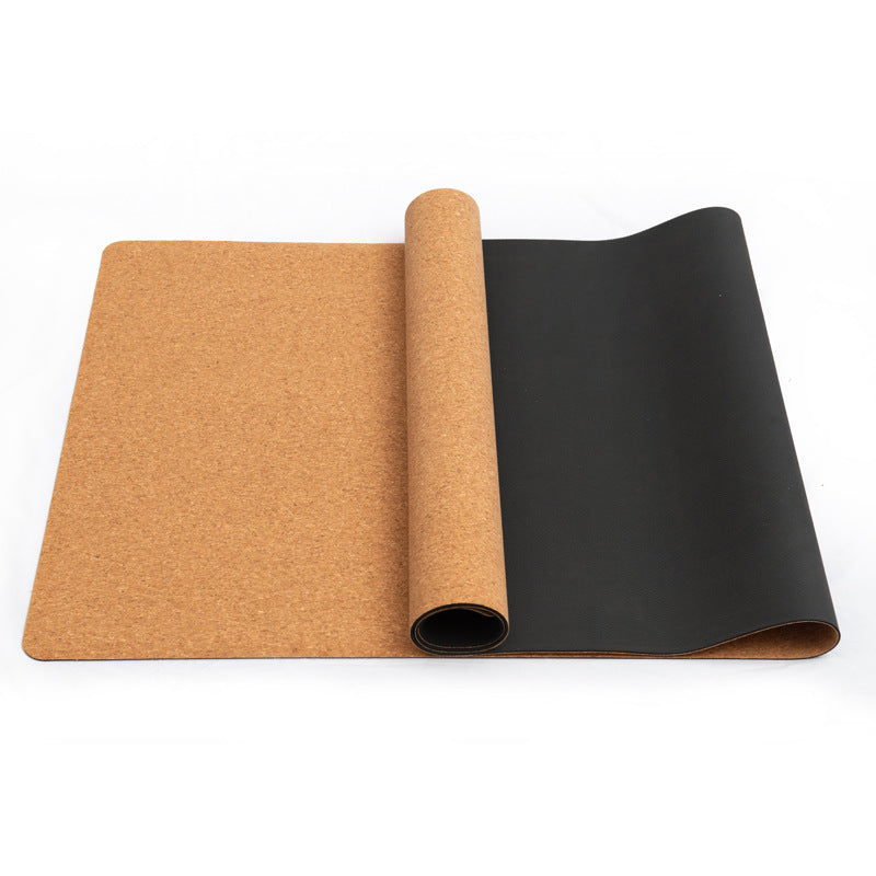 NATURAL CORK/BLACK RUBBER ECO FRIENDLY CORK YOGA MATS