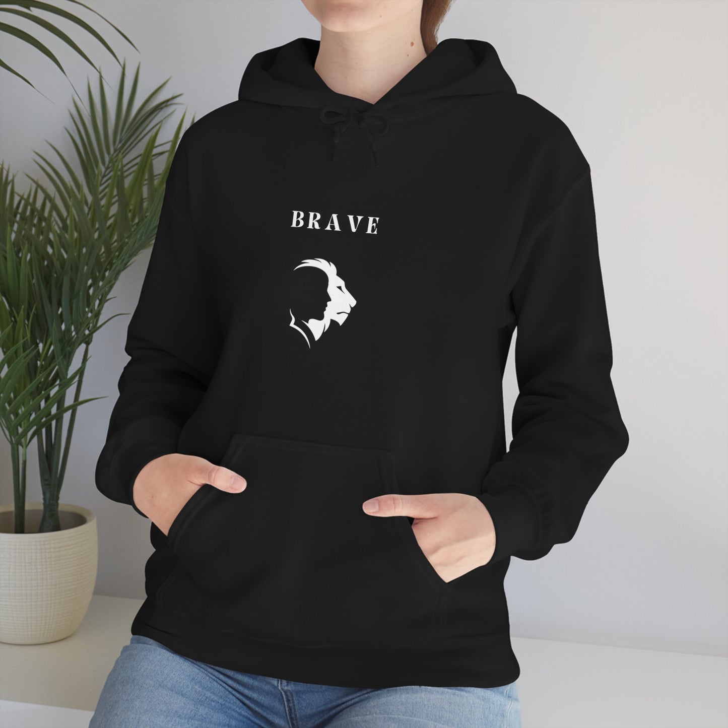 Brave  Hooded Sweatshirt gift, inspirational word hoodie gift, sweatshirt gift with encouraging words