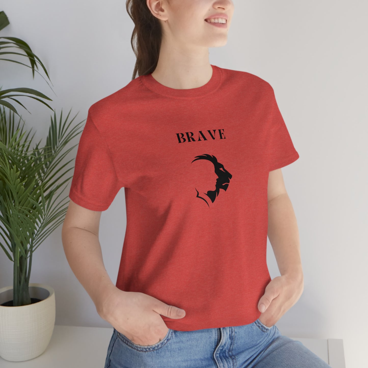 Brave unisex tshirt inspirational t shirt gifts for family and friends self affirming words t shirt