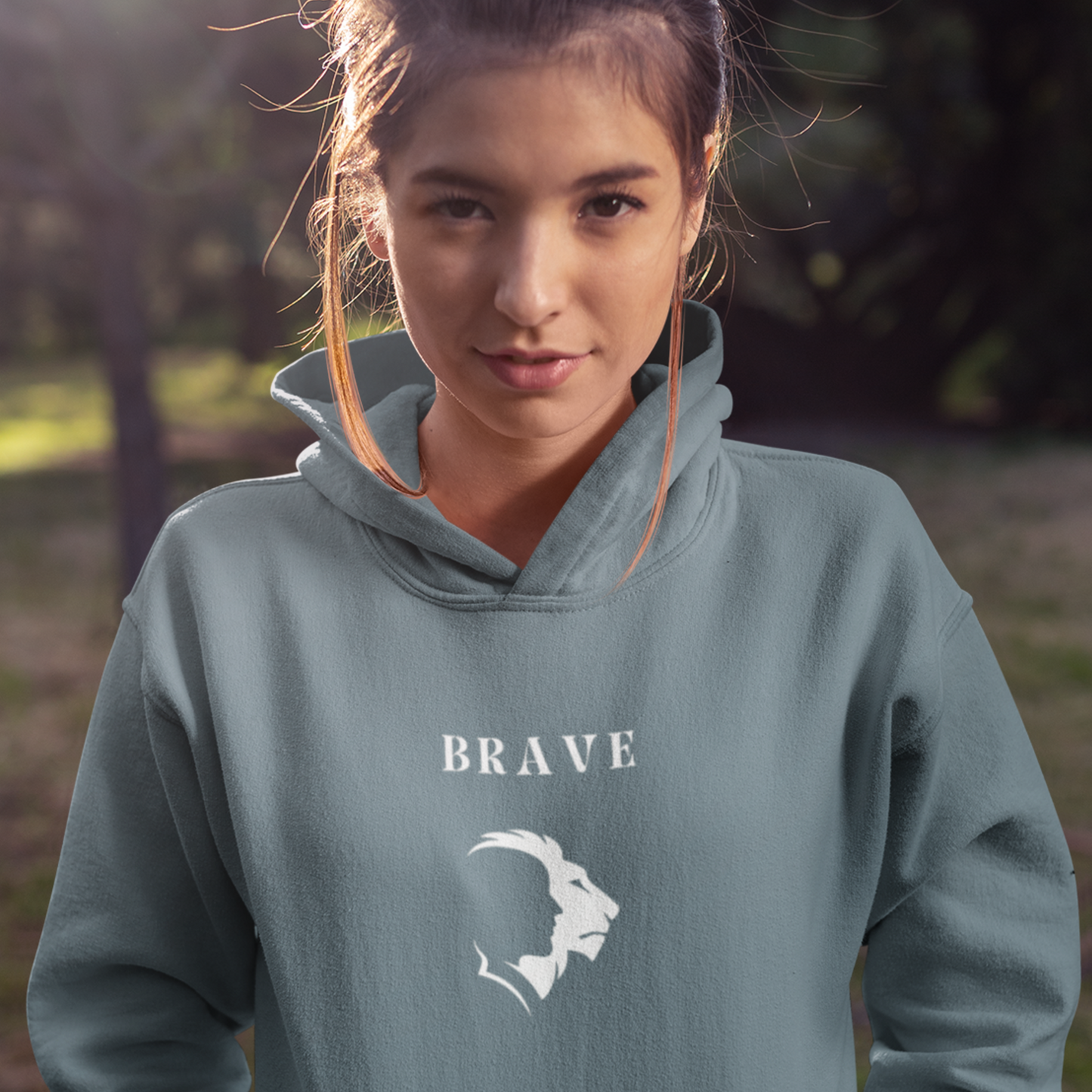 Brave  Hooded Sweatshirt gift, inspirational word hoodie gift, sweatshirt gift with encouraging words