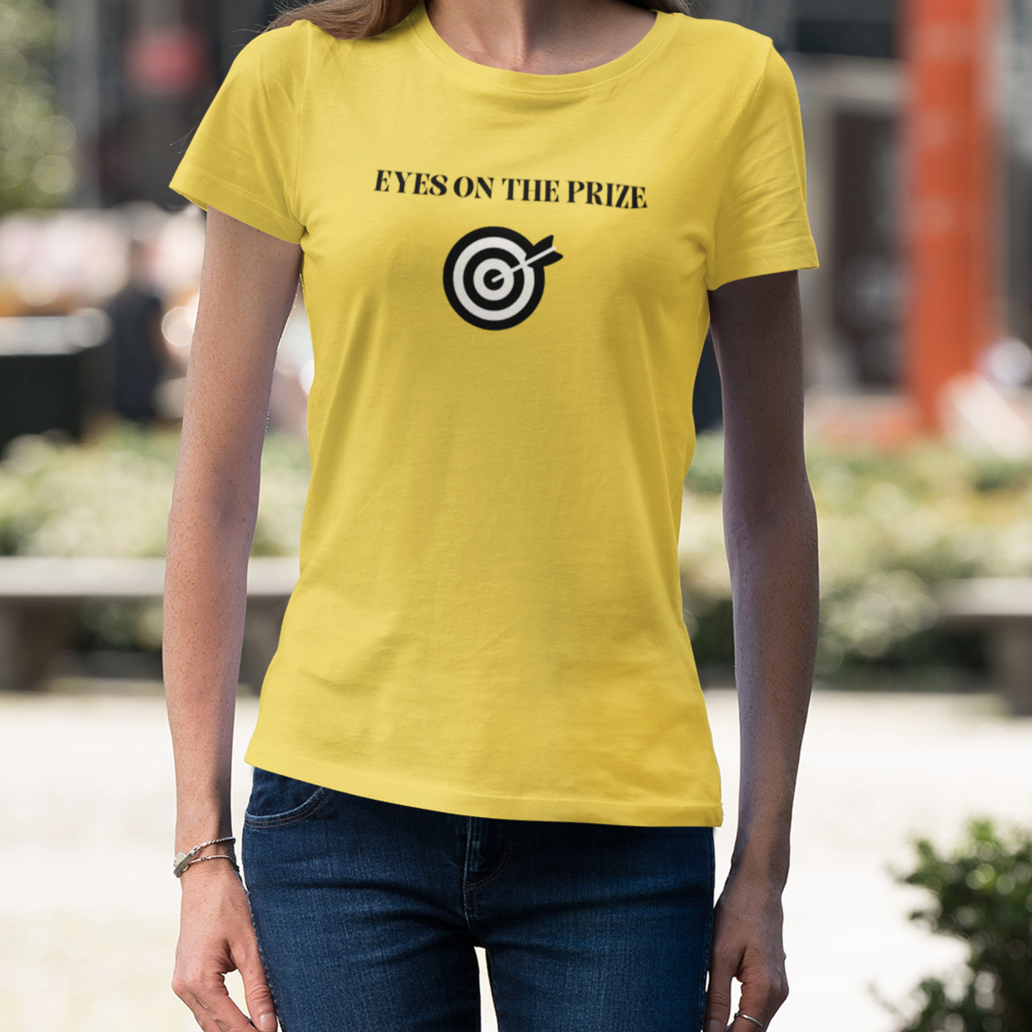 Eyes on the prize inspirational words t shirts, t shirts that motivates tee shirt gift for friends