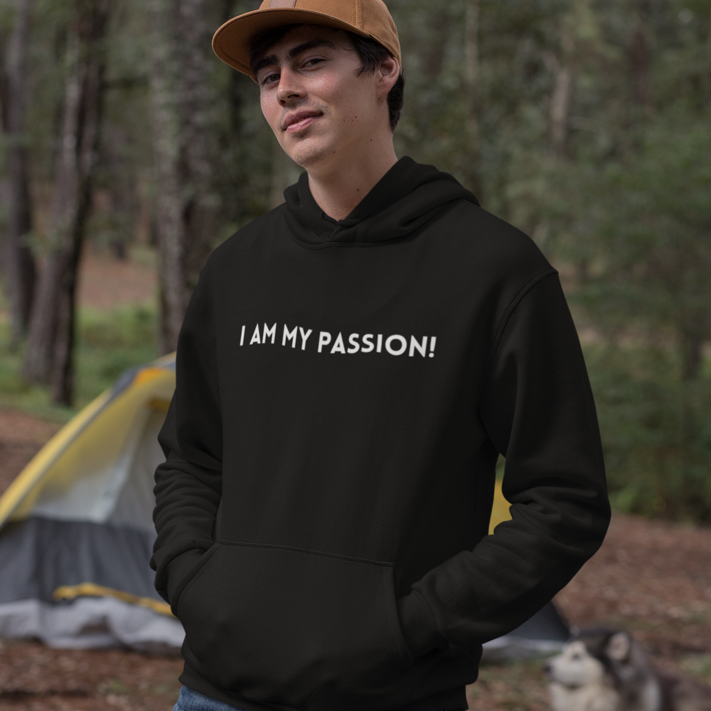 I am my passion unisex hooded sweatshirt gift,  inspirational words hoodie gift, hoodie gift for friends or family