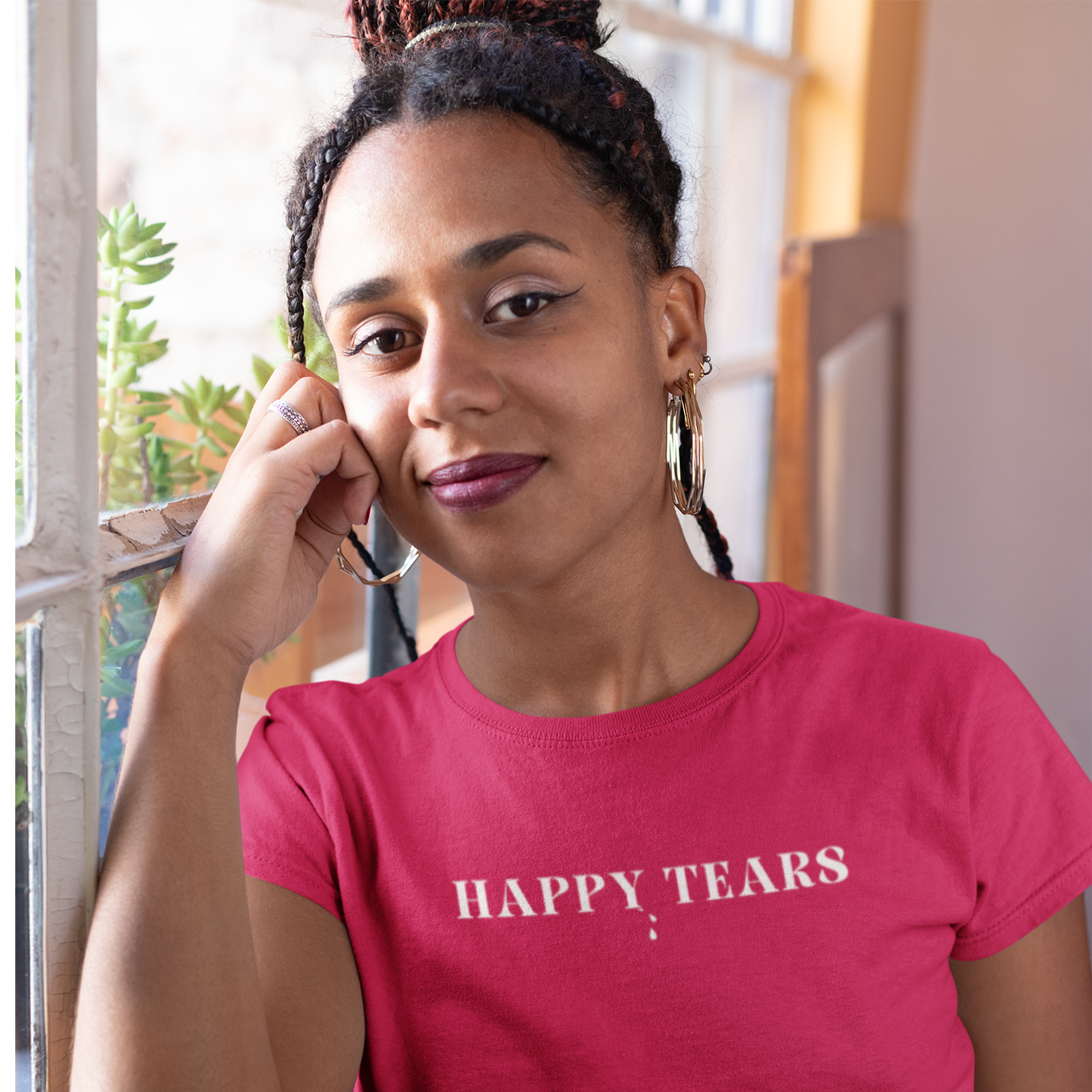 Happy tears t shirt inspirational word t shirt happy tears t shirt gift for friends t shirt that celebrates