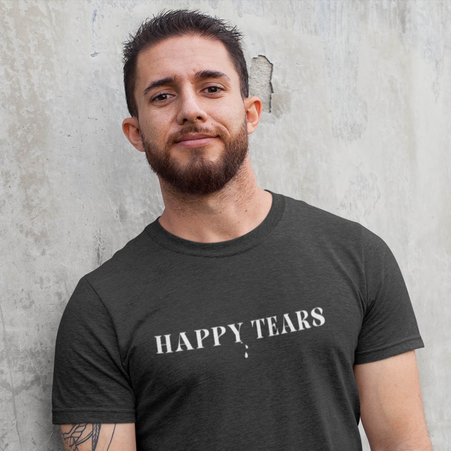 Happy tears t shirt inspirational word t shirt happy tears t shirt gift for friends t shirt that celebrates