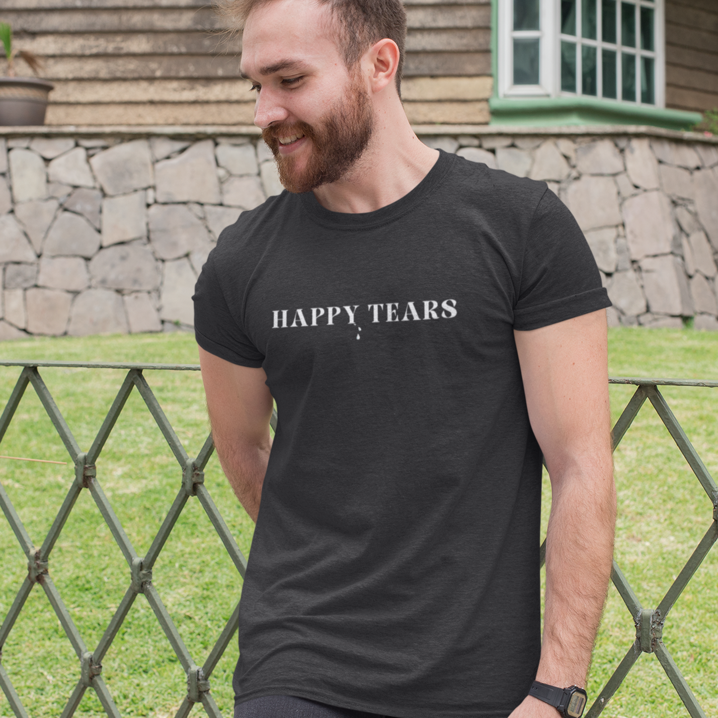 Happy tears t shirt inspirational word t shirt happy tears t shirt gift for friends t shirt that celebrates