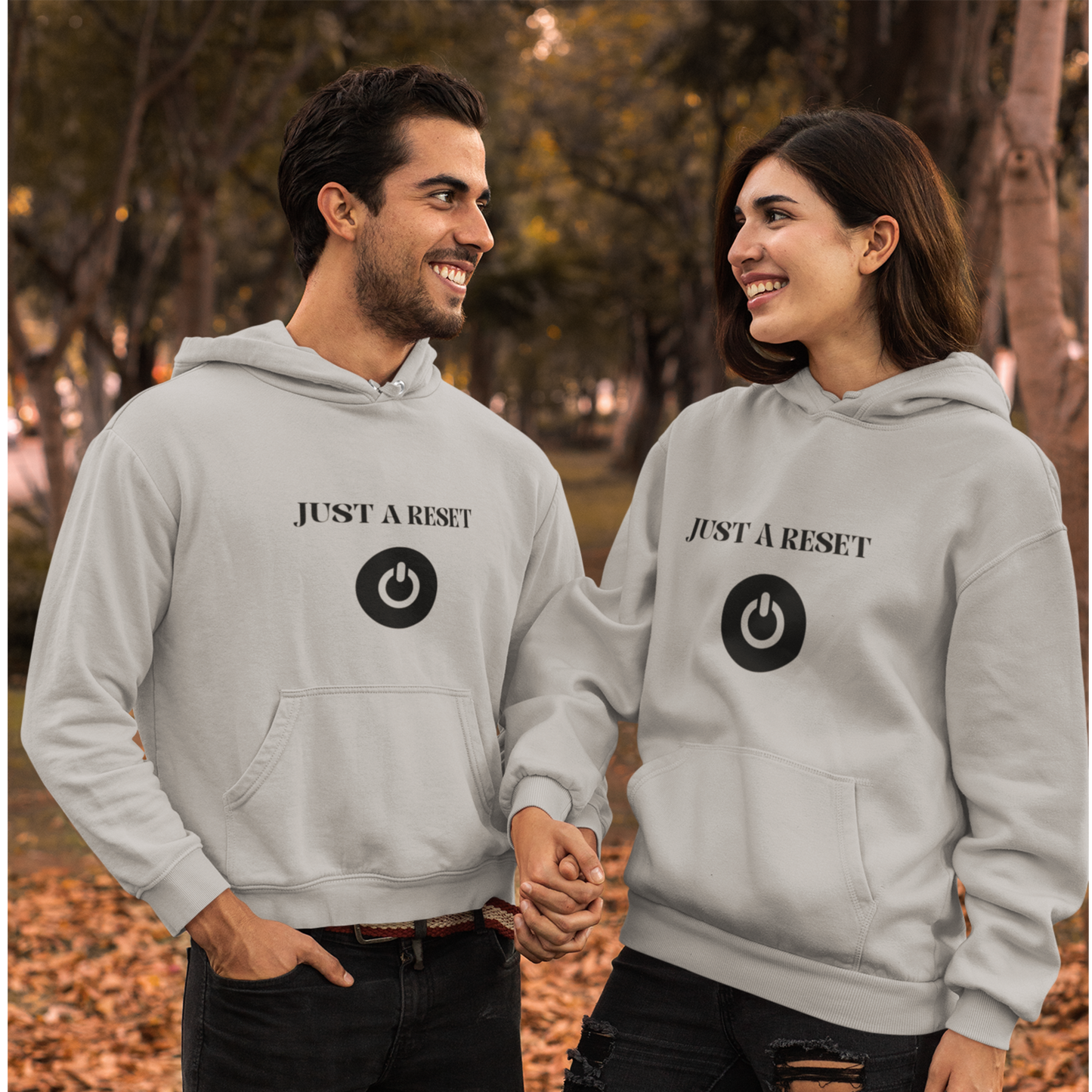 Just a reset hooded sweatshirt gift, hoodie gift to celebrate mental wellbeing, sweatshirt gift for friends and family