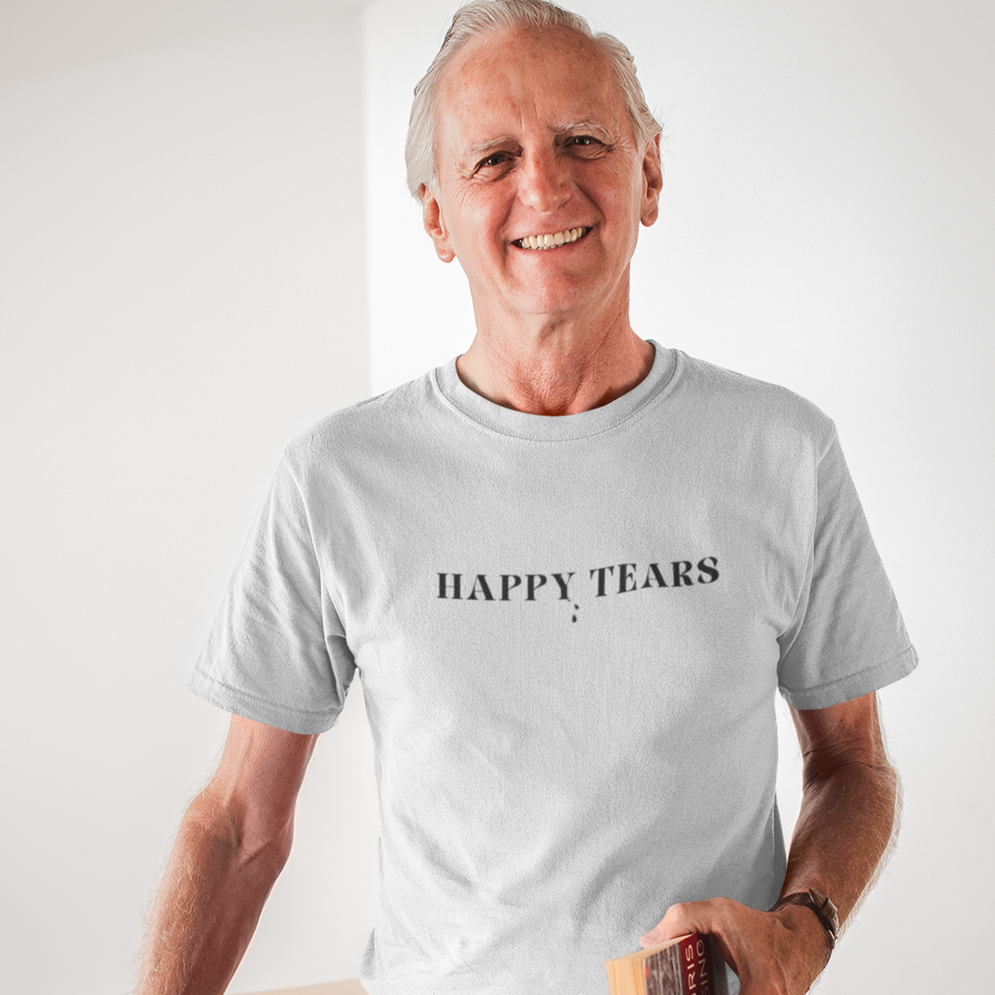 Happy tears t shirt inspirational word t shirt happy tears t shirt gift for friends t shirt that celebrates