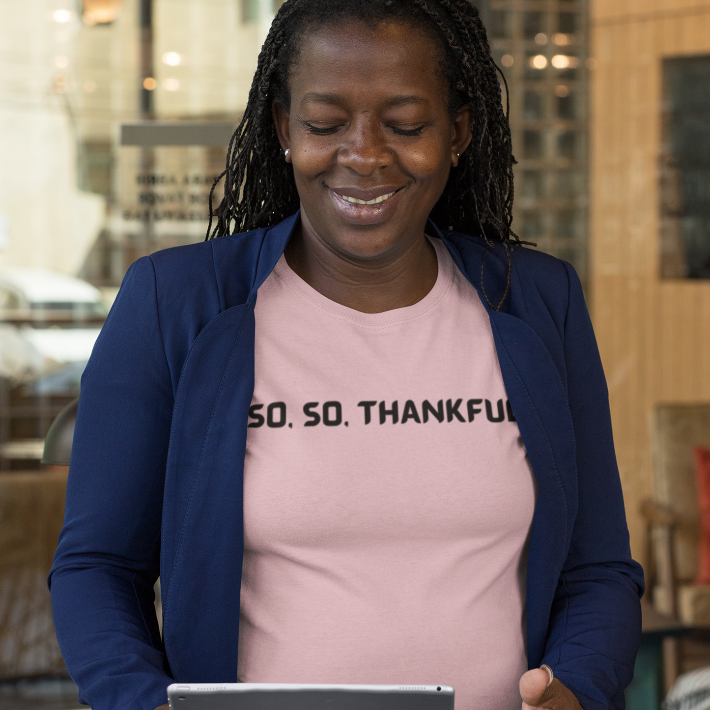 So, so thankful unisex inspirational quote t shrt, t shirt expressing gratitude