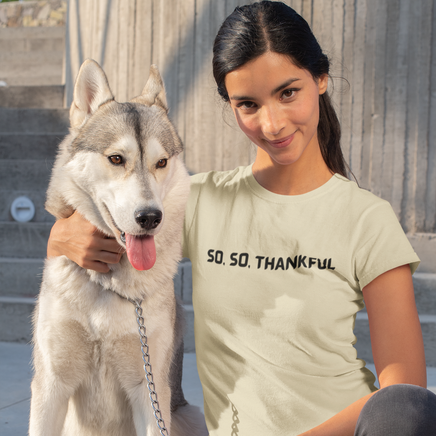 So, so thankful unisex inspirational quote t shrt, t shirt expressing gratitude