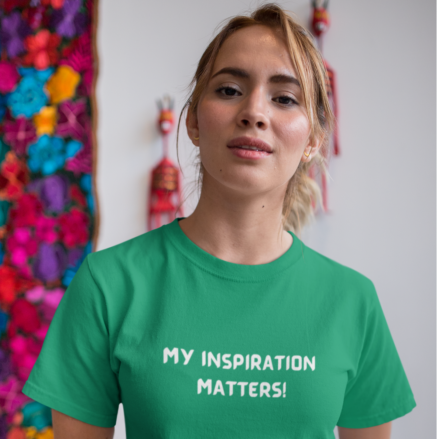 My inspiration matters unisex inspirational words t shirt, motivating gift