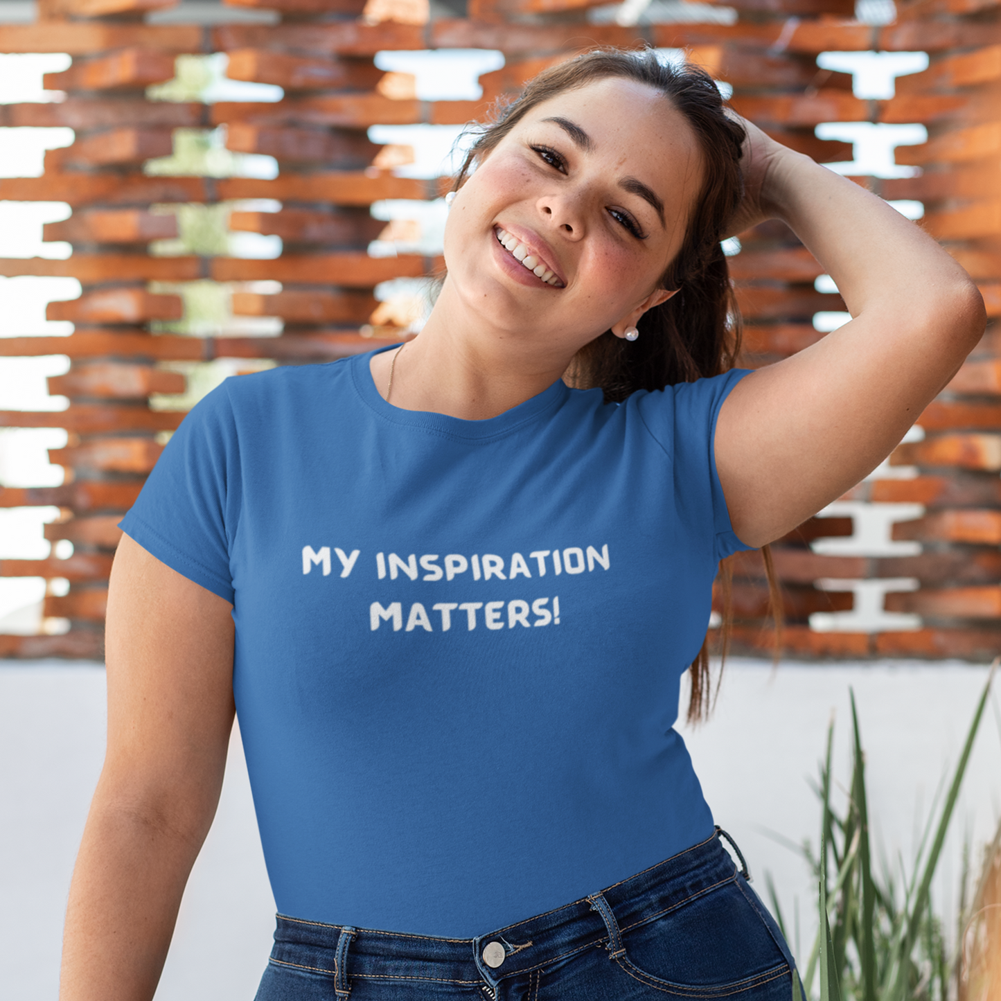 My inspiration matters unisex inspirational words t shirt, motivating gift