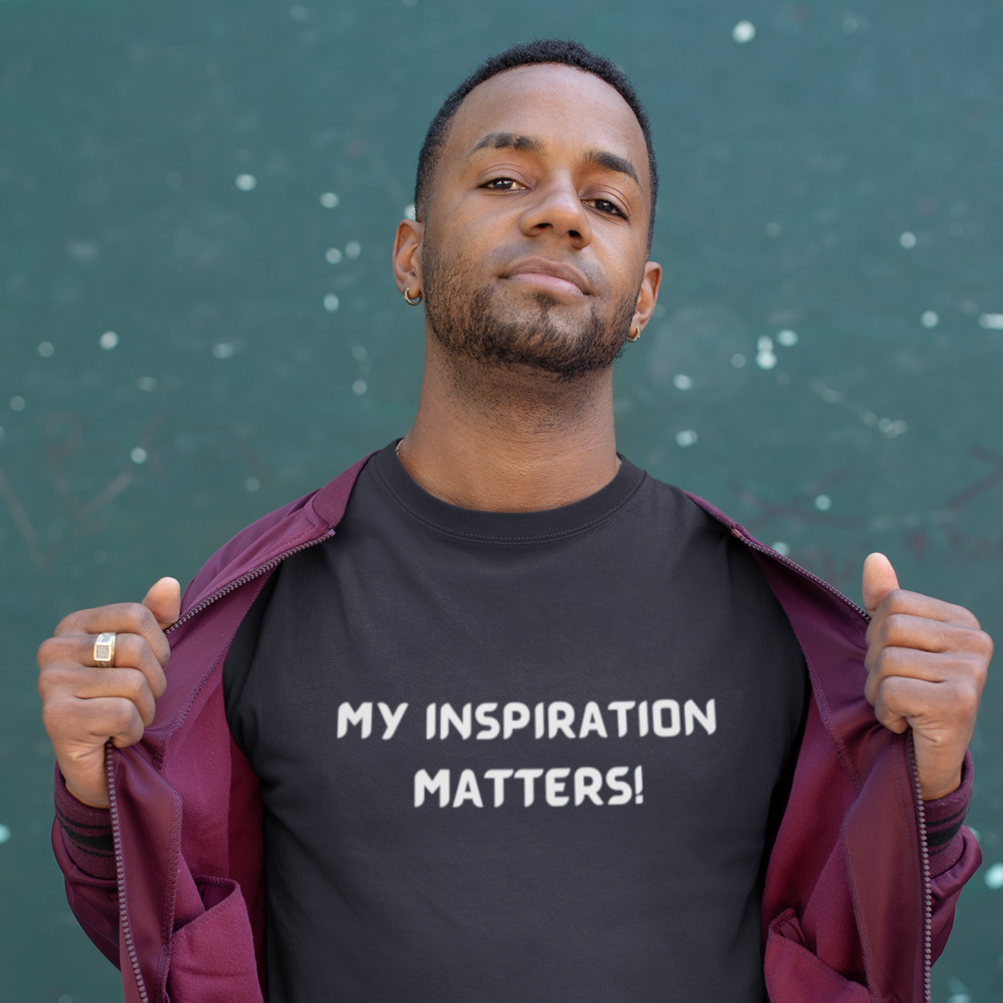 My inspiration matters unisex inspirational words t shirt, motivating gift