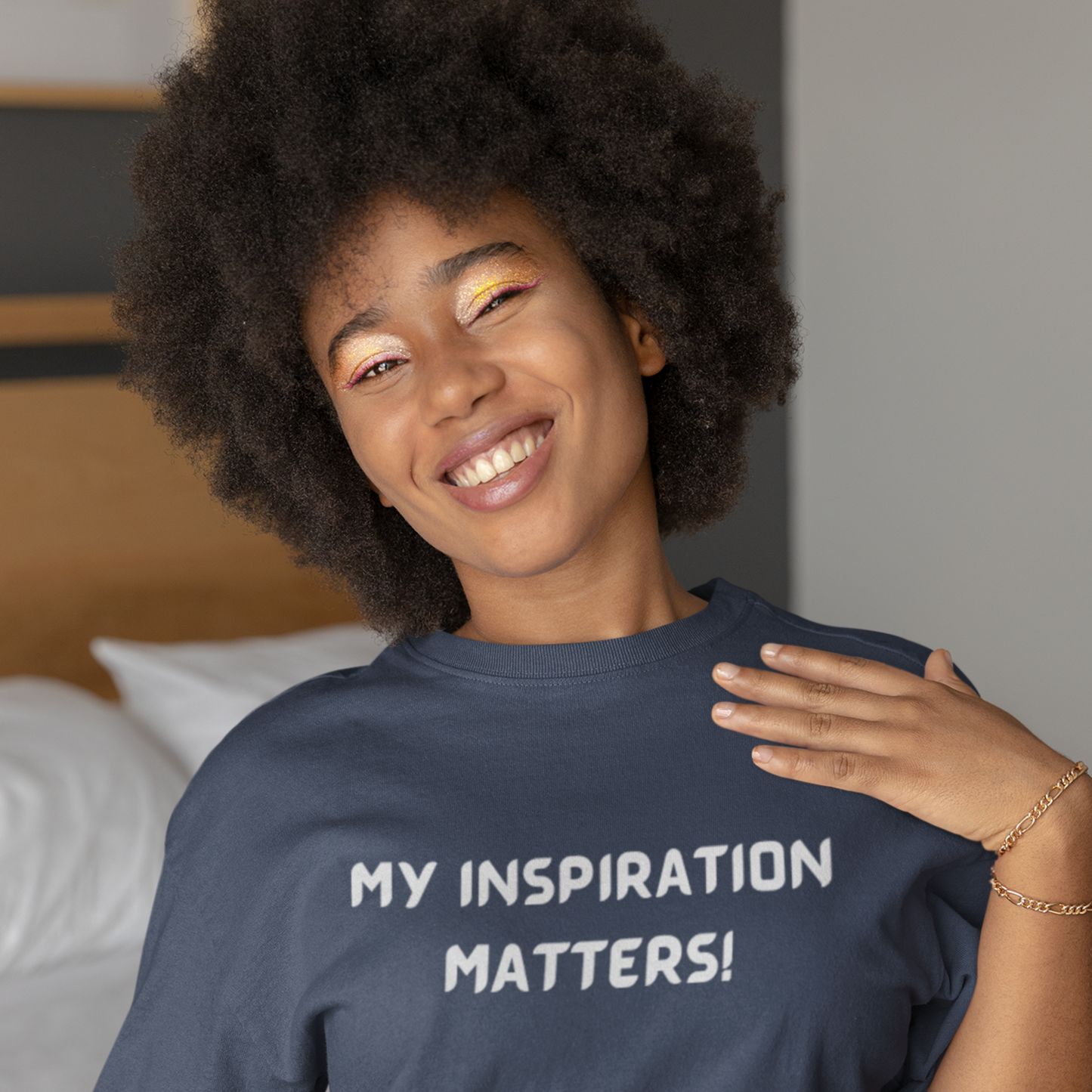 My inspiration matters unisex inspirational words t shirt, motivating gift