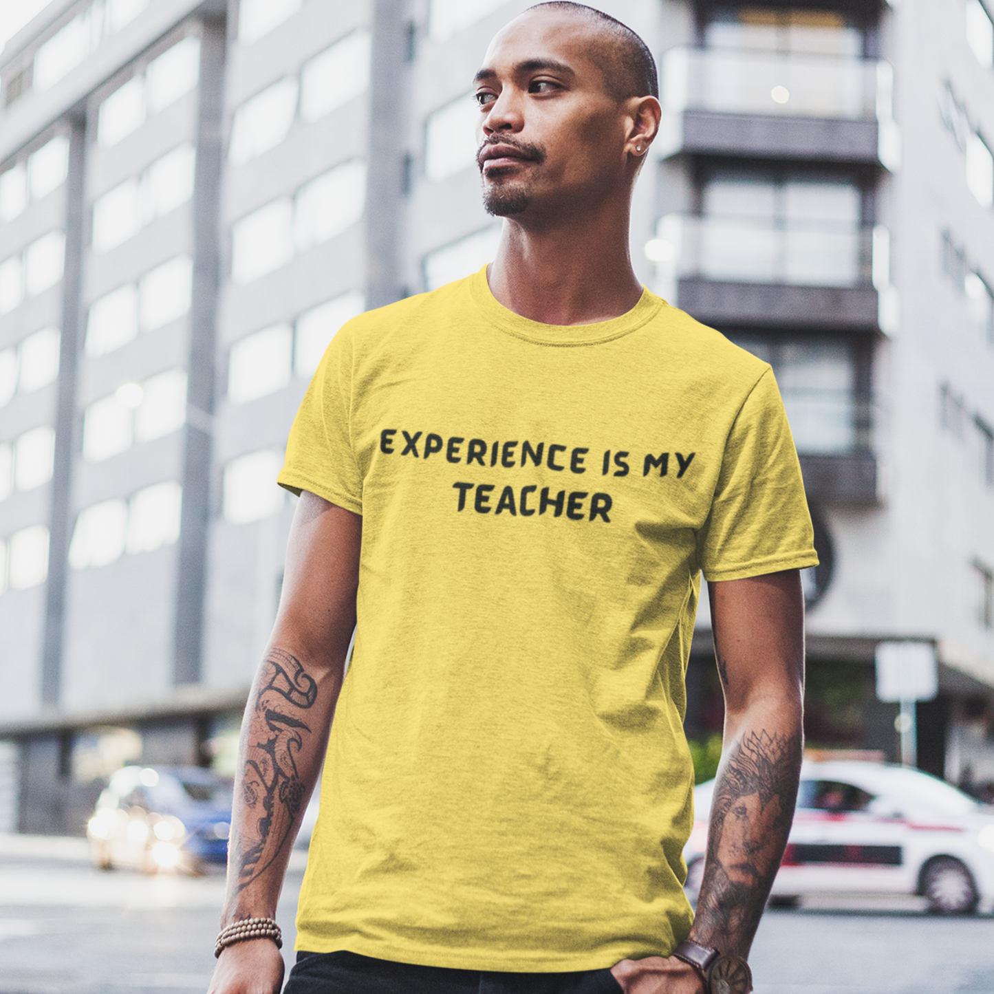 Experience is my teacher unisex t shirt gift, t shirt gift with inspirational words