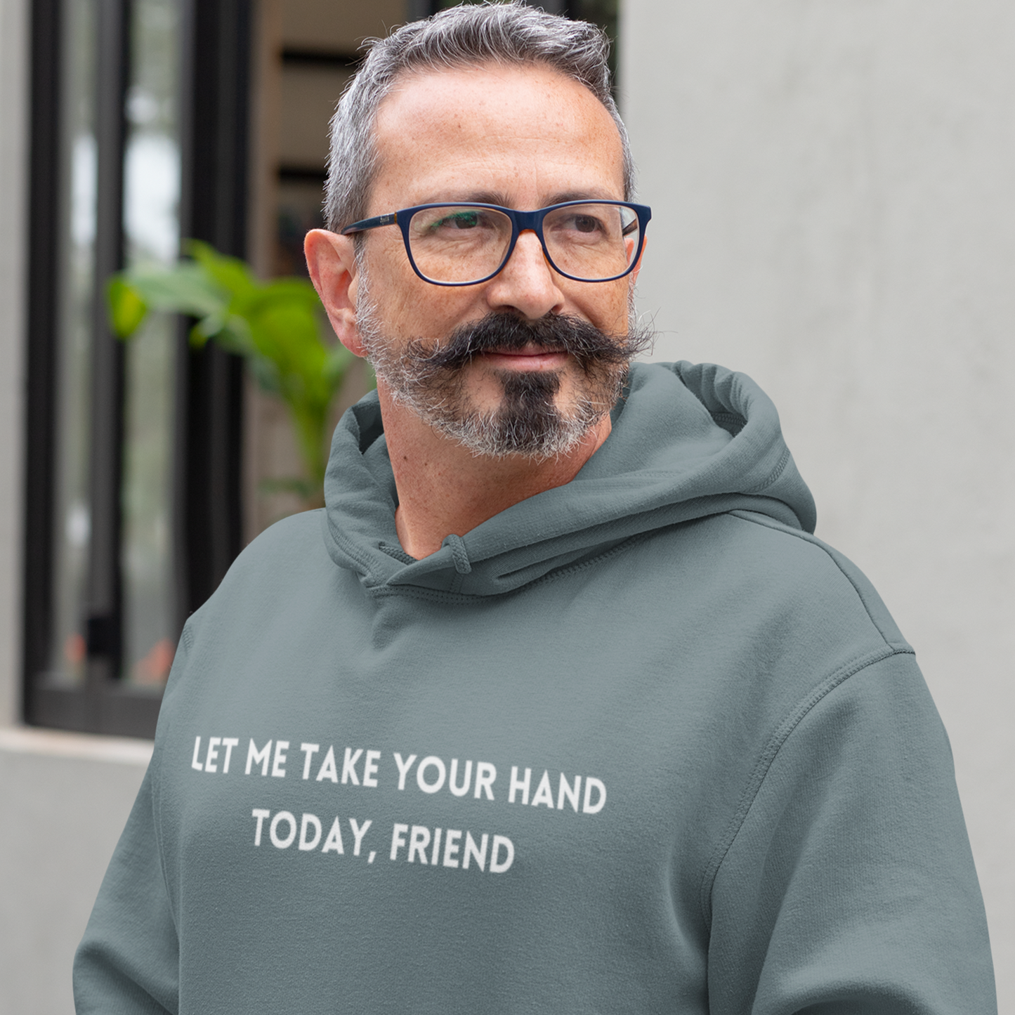 Let me take your hand today friend  hooded sweatshirt gift, Inspirational words hoodie gift, gift for caring friends