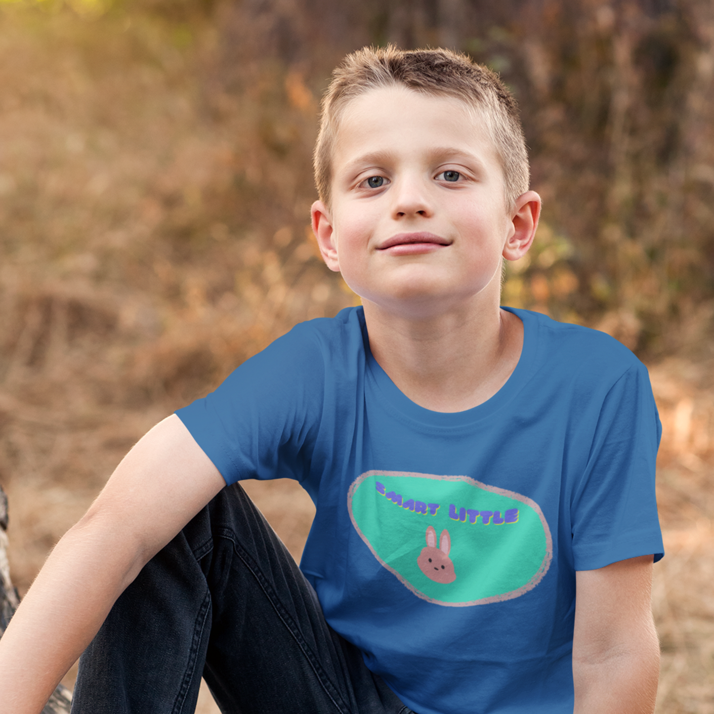 Smart little bunny kids t shirt gift, tshirt gift for curious kids, mom gift for kids, dad gift to child