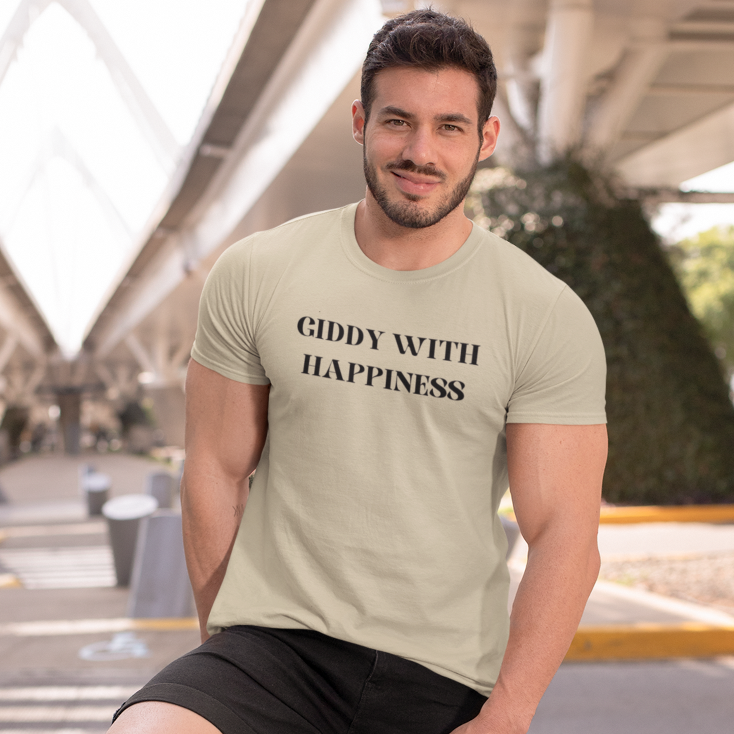 Giddy with happiness inspirational words t shirts t shirts that celebrate emotion self love t shirt gifts