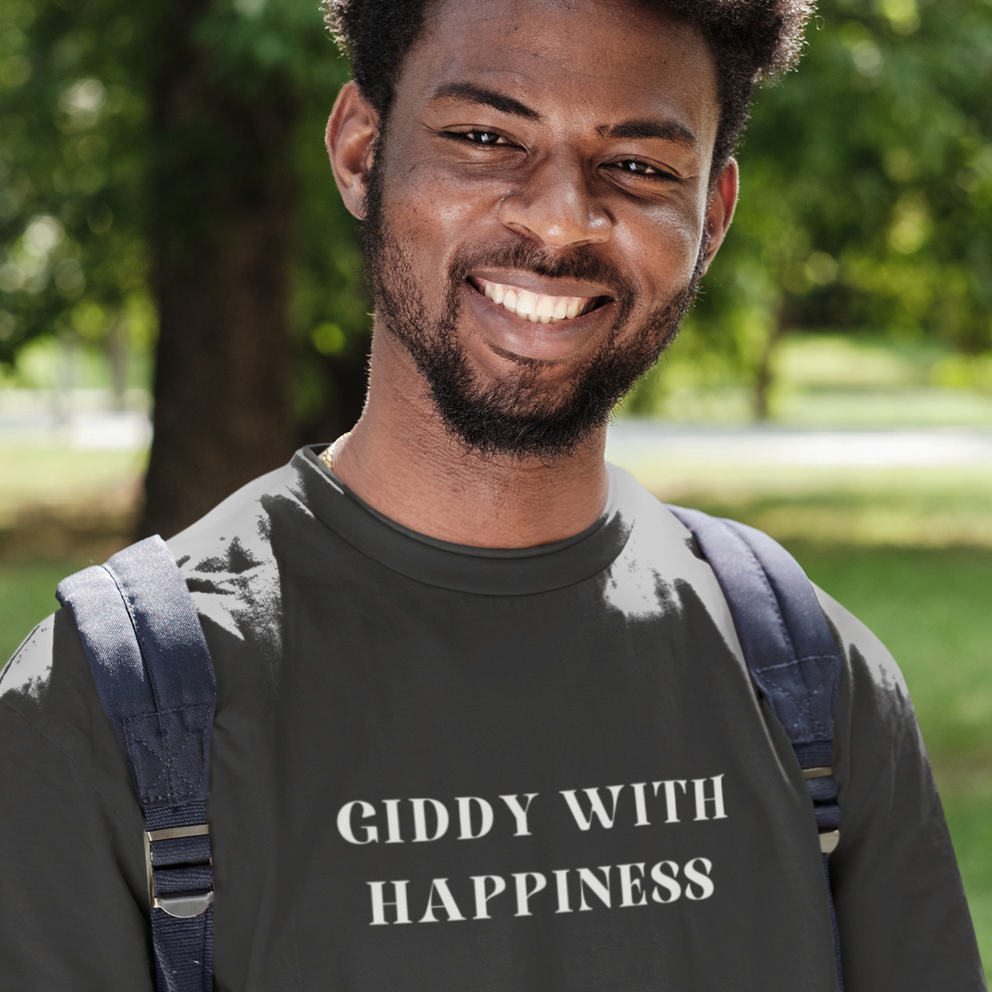 Giddy with happiness inspirational words t shirts t shirts that celebrate emotion self love t shirt gifts